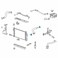 OEM 2017 Buick Regal Upper Hose Clamp Diagram - 13162322