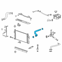 OEM 2017 Chevrolet Impala Upper Hose Diagram - 23105391