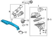 OEM 2021 Kia K5 Duct Assembly-Air Diagram - 28210L4400