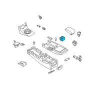 OEM Infiniti G35 Center Console-Rear Cupholder Diagram - 969A1-AC811