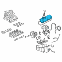 OEM 2005 Mercury Monterey Valve Cover Diagram - 5L3Z-6582-AA