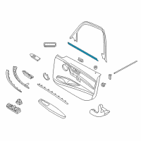 OEM 2013 BMW 335i Channel Sealing, Inside, Door, Front Left Diagram - 51-33-7-258-299