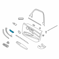 OEM 2013 BMW ActiveHybrid 3 Inner Right Door Handle Diagram - 51-41-7-279-342