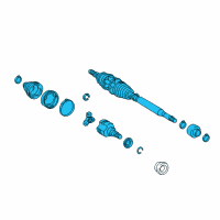 OEM Toyota Corolla iM Axle Assembly Diagram - 43410-12760