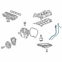 OEM 2022 Chevrolet Blazer Oil Tube Diagram - 55509017