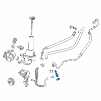 OEM 2009 GMC Sierra 3500 HD Return Pipe Diagram - 23251100