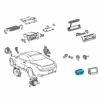 OEM 2010 Lexus SC430 Switch, Seat Heater Diagram - 84751-24080