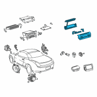 OEM Lexus SC430 Panel Sub-Assy, Air Conditioner Diagram - 55902-24050