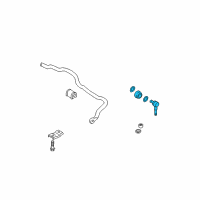 OEM Hyundai XG300 Link Assembly-Front Stabilizer Diagram - 54830-38110