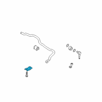 OEM 2005 Hyundai Sonata Bracket-Stabilizer Bar Diagram - 54815-39110