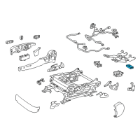 OEM 2017 Lexus ES350 Control Sub-Assy, Seat Heater Diagram - 87501-33040