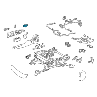 OEM 2015 Lexus ES350 Switch Assy, Power Seat Diagram - 84920-33070-A0