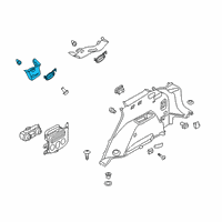 OEM 2016 Hyundai Santa Fe Trim Assembly-Rear Pillar RH Diagram - 85860-B8100-OM