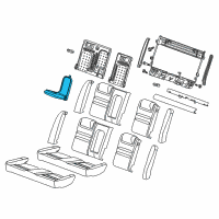 OEM 2007 Chevrolet Impala Armrest Assembly Diagram - 19123961