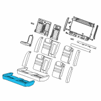 OEM 2007 Chevrolet Monte Carlo Pad Asm, Rear Seat Cushion Diagram - 19123030