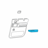 OEM 2002 Chevrolet Suburban 2500 Armrest Asm-Rear Side Door *Neutral Diagram - 15757909