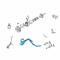 OEM 2015 Infiniti Q40 Power Steering Hose & Tube Set Diagram - 49710-3WJ2A