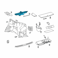 OEM 2016 Toyota Highlander Jack Diagram - 09111-0E051