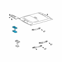 OEM 2006 Lexus ES330 Lamp Assembly, Dome Diagram - 81240-33030-A1