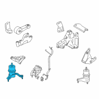 OEM 2014 Toyota Camry Side Mount Diagram - 12362-0P090