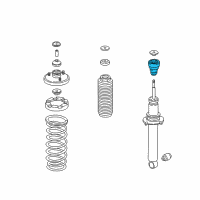 OEM 1999 Acura NSX Spring, Rear Diagram - 52441-SL0-601