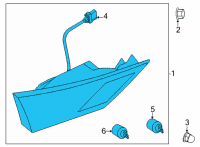 OEM Nissan Sentra Combination Lamp Assy-Rear, RH Diagram - 26550-6LB5A