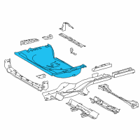 OEM Toyota RAV4 Rear Floor Pan Diagram - 58311-0R031