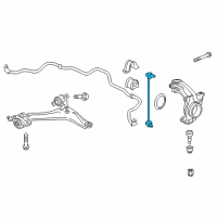 OEM Honda Link, Left Front Stabilizer Diagram - 51325-T2A-A01