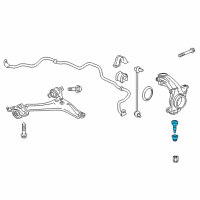 OEM 2015 Acura TLX Joint, Front Ball Diagram - 51220-T2A-305