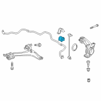 OEM 2016 Acura TLX Bush, Stabilizer Holder Diagram - 51306-TZ3-A01