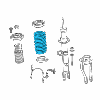 OEM BMW 540d xDrive FRONT COIL SPRING Diagram - 31-33-6-879-740