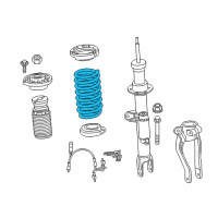 OEM 2021 BMW M550i xDrive Front Coil Spring Diagram - 31-33-6-882-642