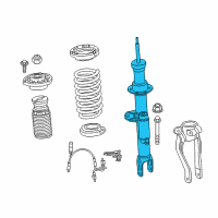 OEM 2022 BMW M550i xDrive Front Left Vdc Spring Strut Diagram - 37-10-6-866-395
