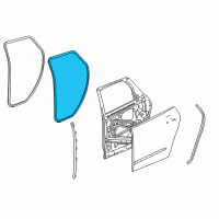 OEM 2022 Buick Enclave Door Weatherstrip Diagram - 84222069