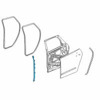 OEM 2022 Buick Enclave Front Weatherstrip Diagram - 84934460