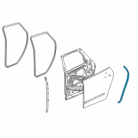 OEM 2019 Buick Enclave Rear Weatherstrip Diagram - 23204919