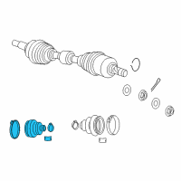 OEM 2013 Jeep Compass *BOOTPKG-HALFSHAFT Diagram - 68127813AA