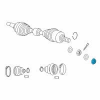 OEM 2013 Jeep Compass Nut Diagram - 5212525