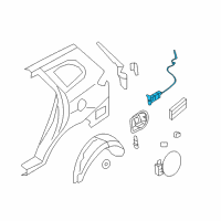 OEM Hyundai Santa Fe Opener Assembly-Fuel Filler Door Diagram - 95720-2B000