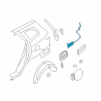 OEM 2007 Hyundai Santa Fe Opener Assembly-Fuel Filler Door Diagram - 95720-2B000