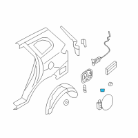 OEM Hyundai Spring-Fuel Filler Door Diagram - 79555-38000
