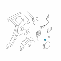 OEM Kia Optima Spring-Fuel Filler Door Diagram - 7955538000