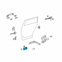 OEM Toyota Highlander Handle, Inside Diagram - 69205-20210-E3