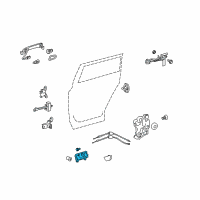 OEM 2008 Toyota Highlander Handle, Inside Diagram - 69205-20210-E3