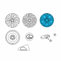 OEM Lexus Wheel, Disc Diagram - 42611-48851