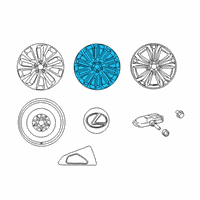OEM 2020 Lexus RX350L Wheel, Disc Chrome P Diagram - 4261A-48230