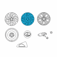 OEM 2021 Lexus RX450hL Wheel, Disc Chrome P Diagram - 4261A-48230