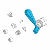 OEM 2001 Dodge Stratus Belt-Timing Diagram - 5183004AA