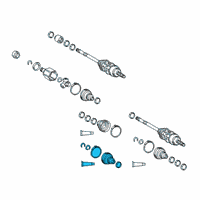 OEM 2022 Lexus RX450hL Boot Kit, FR Drive S Diagram - 04438-33150