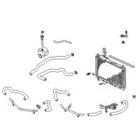 OEM 2007 Honda S2000 Sensor Assembly, Water Temperature (Panasonic) Diagram - 37870-RAA-A01